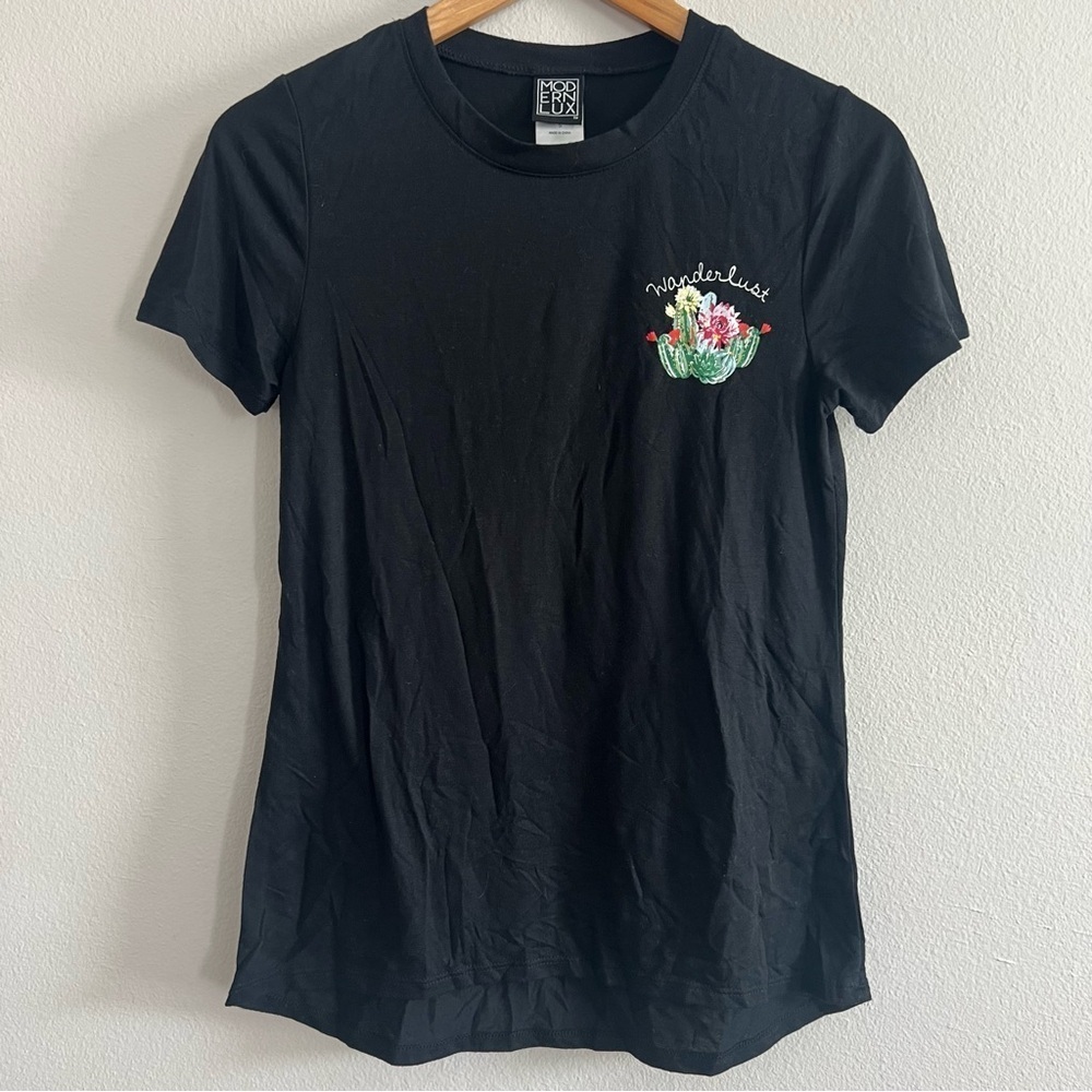 Modern Lux Black Wanderlust T-Shirt